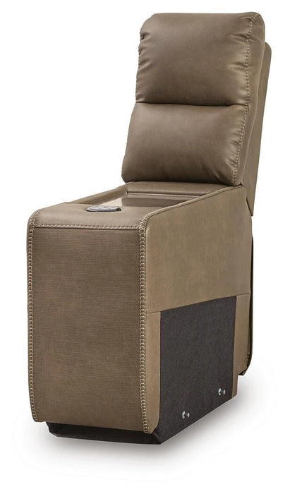 Max-Media Power Reclining Sectional Loveseat with Audio Console