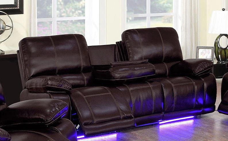 Galaxy Home Electron Power Recliner Sofa in Brown GHF-808857924131