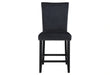 D04 Black Velvet Bar Stool
