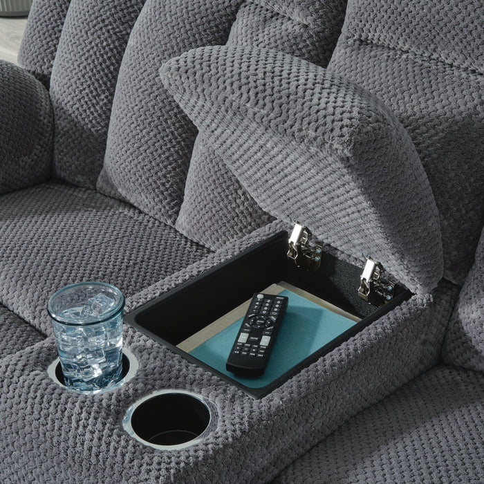 Greely Bend Power Reclining Loveseat with Console