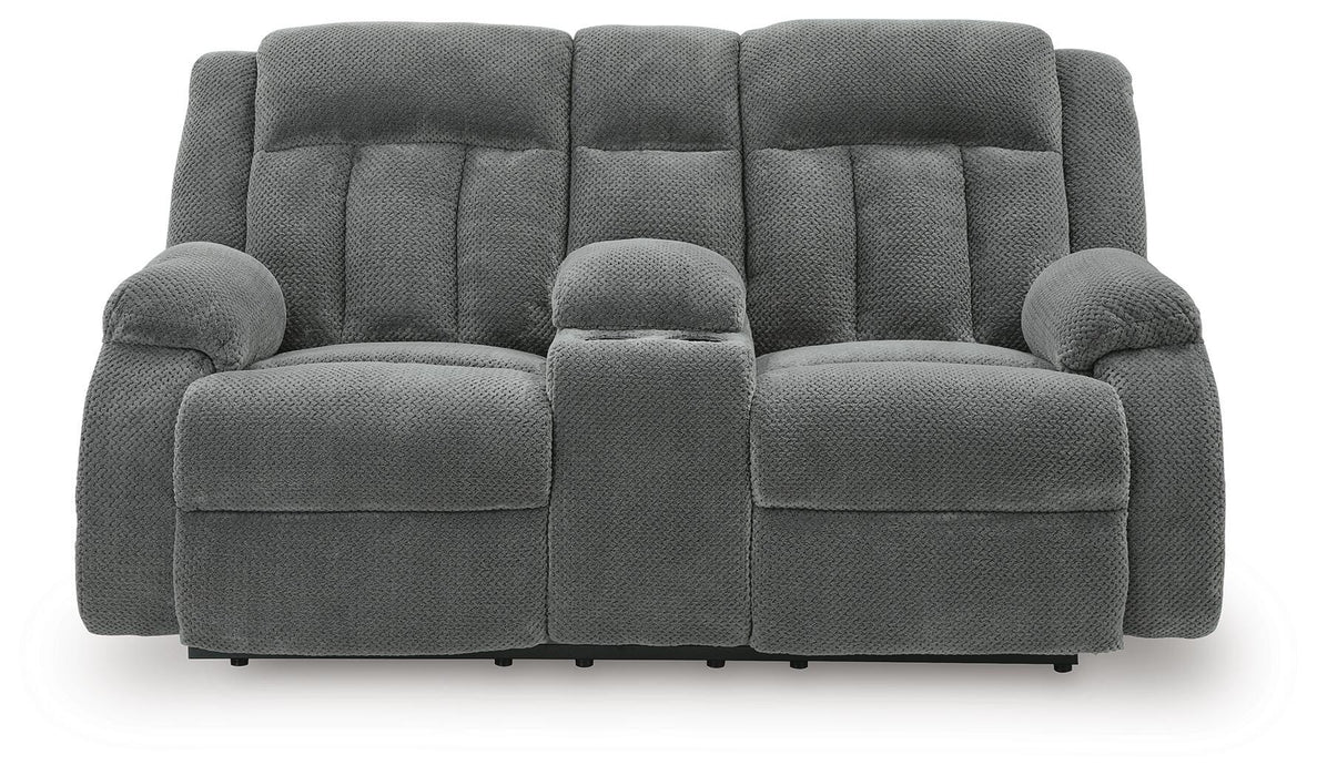 Greely Bend Power Reclining Loveseat with Console
