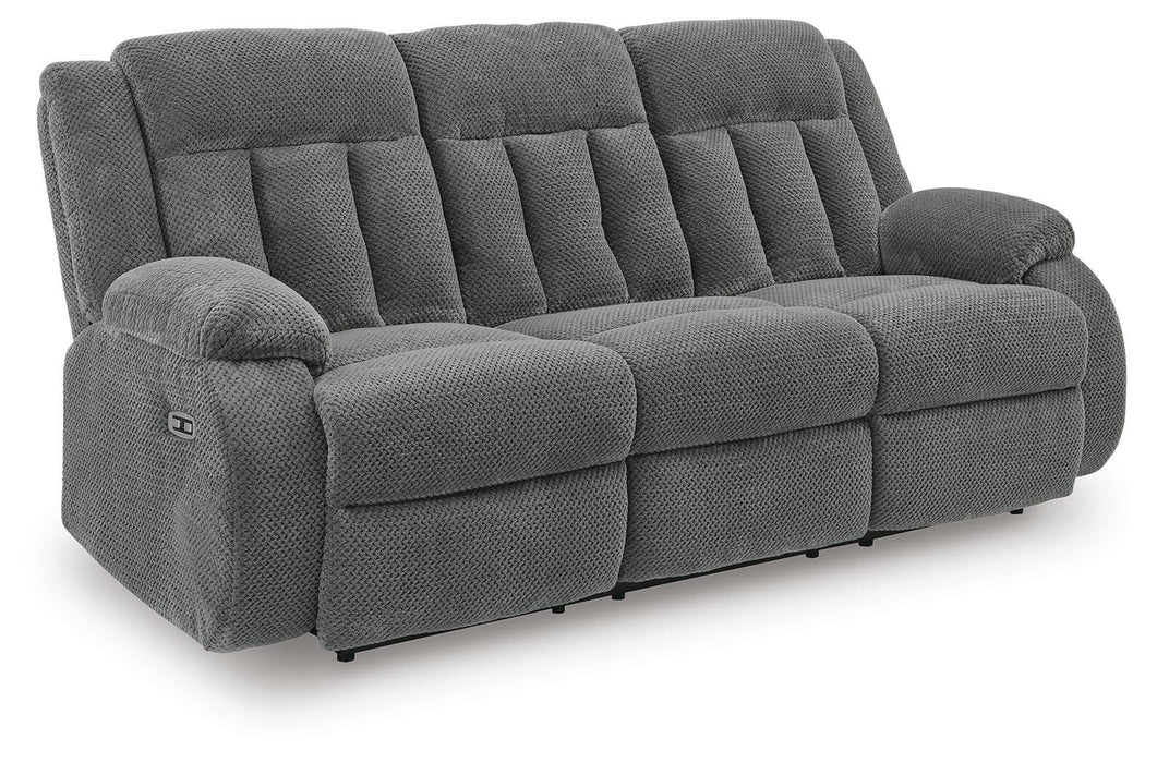 Greely Bend Power Reclining Sofa with Drop Down Table