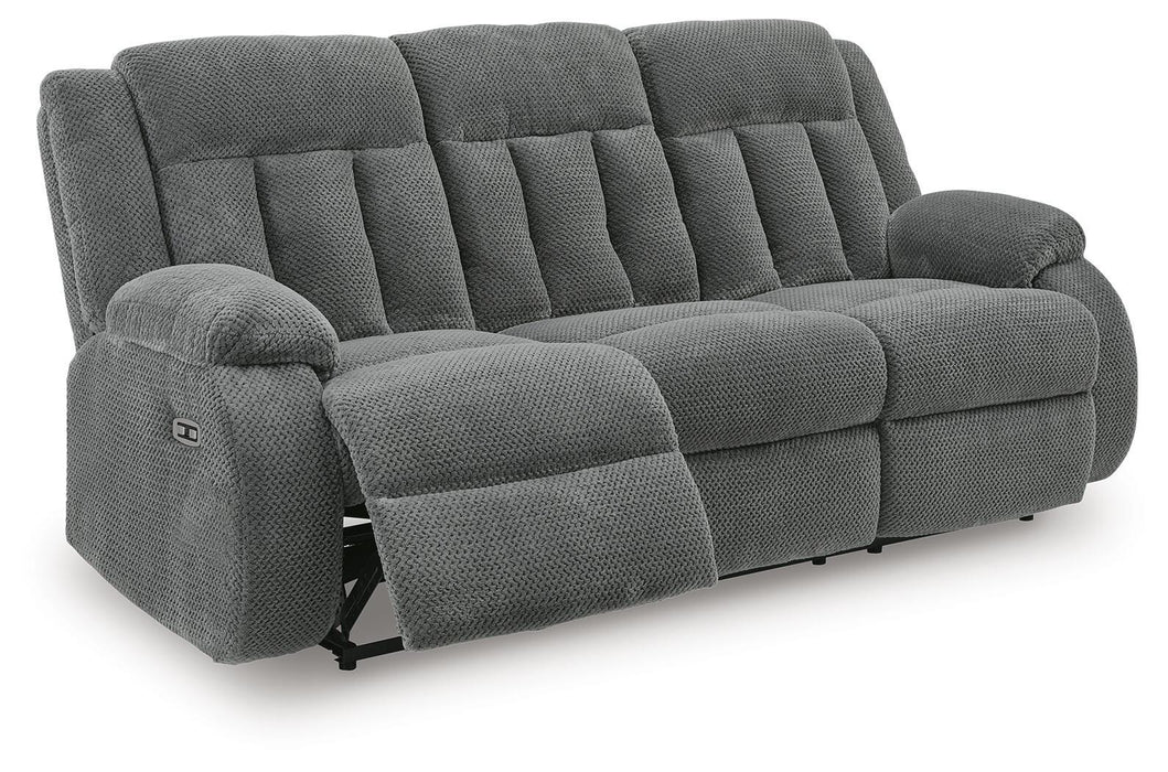 Greely Bend Power Reclining Sofa with Drop Down Table