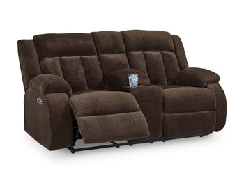 Greely Bend Power Reclining Loveseat with Console