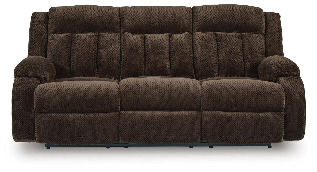 Greely Bend Power Reclining Sofa with Drop Down Table