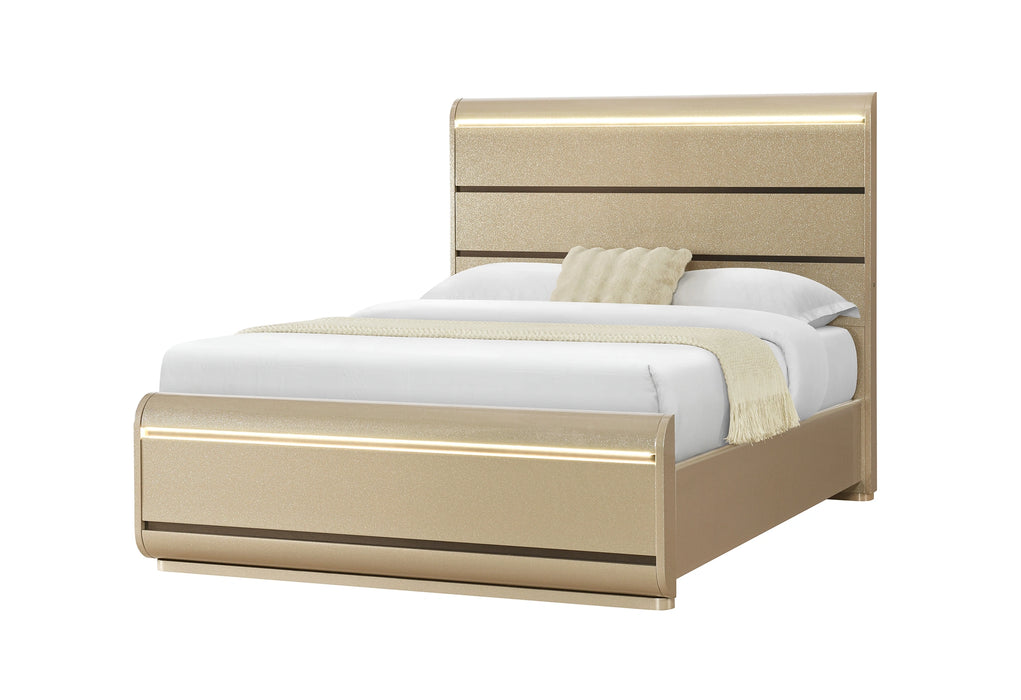 Genesis Gold Bed with LED