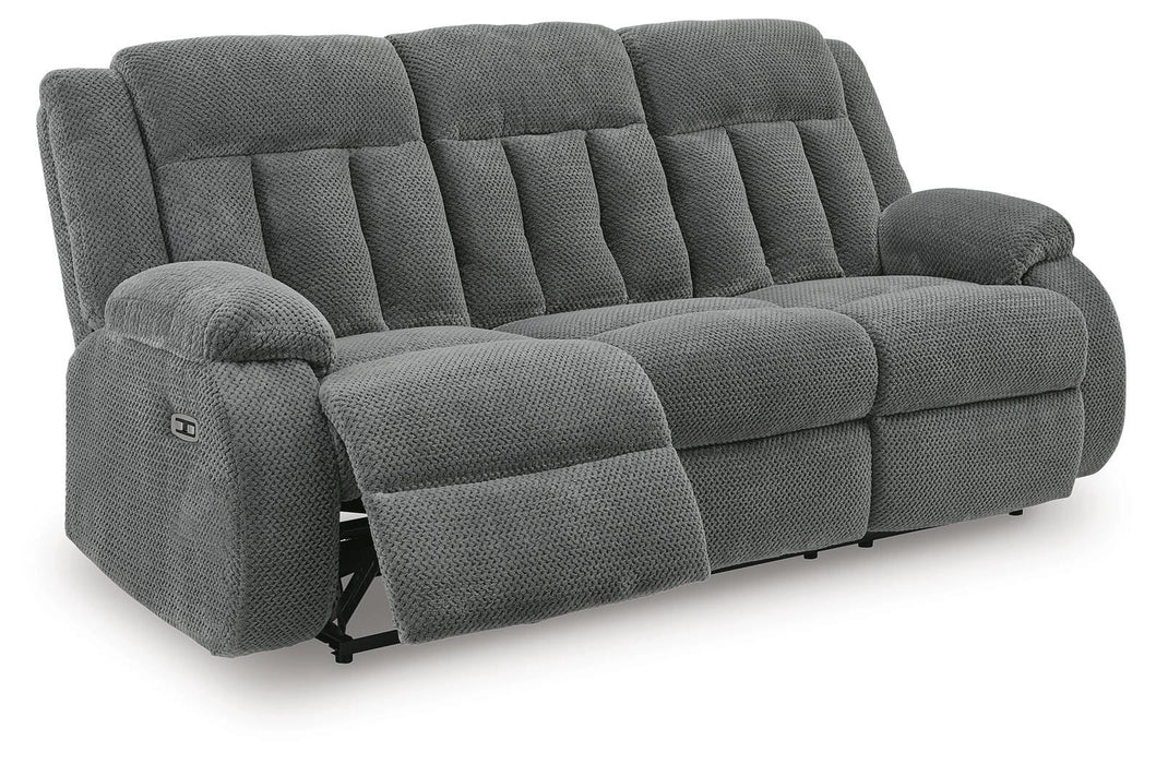 Greely Bend Power Reclining Sofa with Drop Down Table