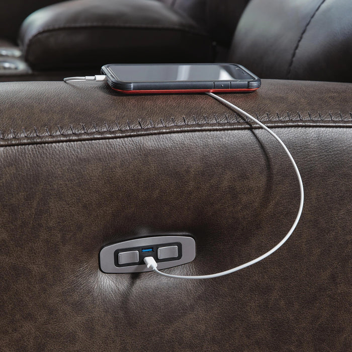Beadel Power Reclining Loveseat with Console