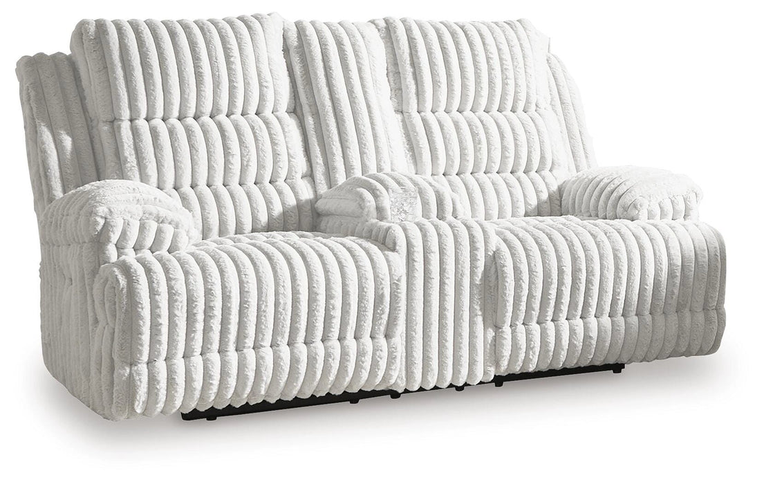 Technique Power Reclining Loveseat with Console