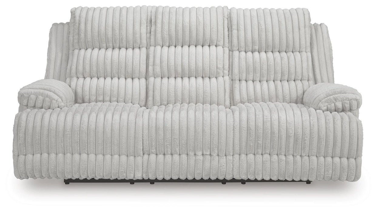 Technique Power Reclining Sofa with Drop Down Table