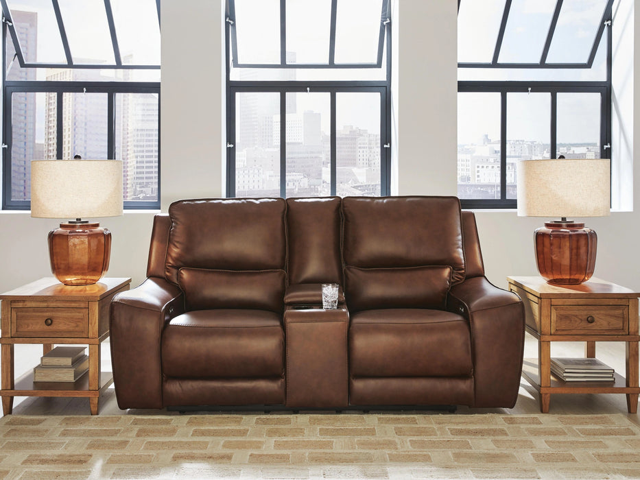 Silverbrooke Power Reclining Loveseat with Console