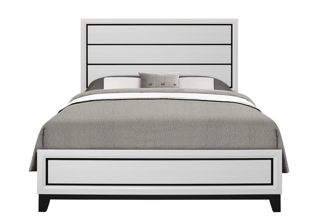 Kate Bed, Dresser, Mirror, Nightstand