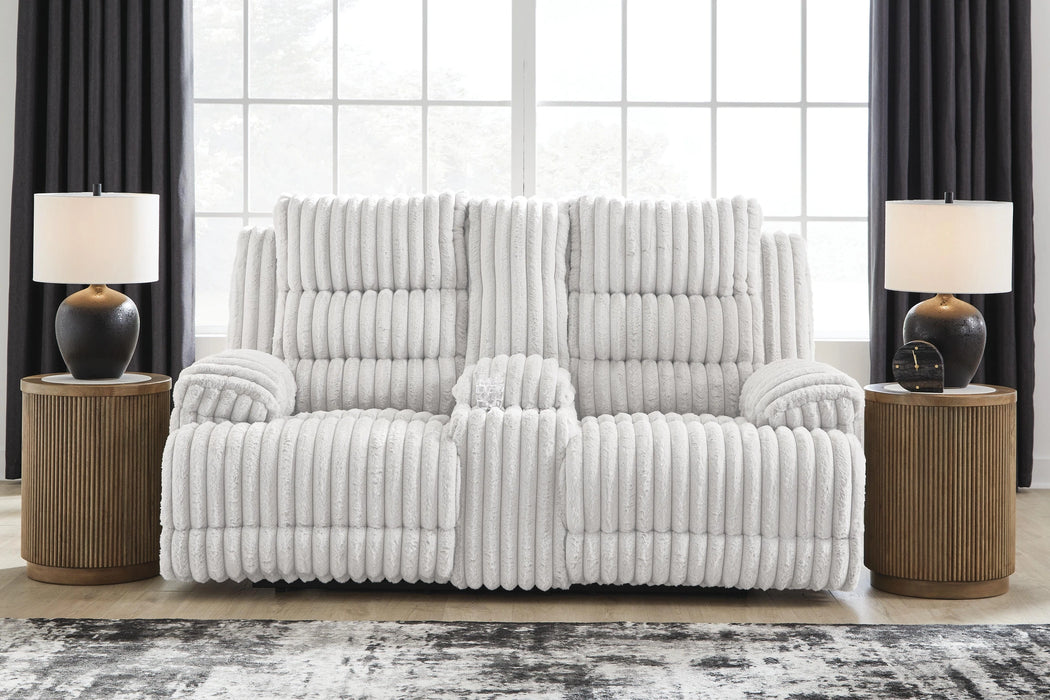 Technique Power Reclining Loveseat with Console