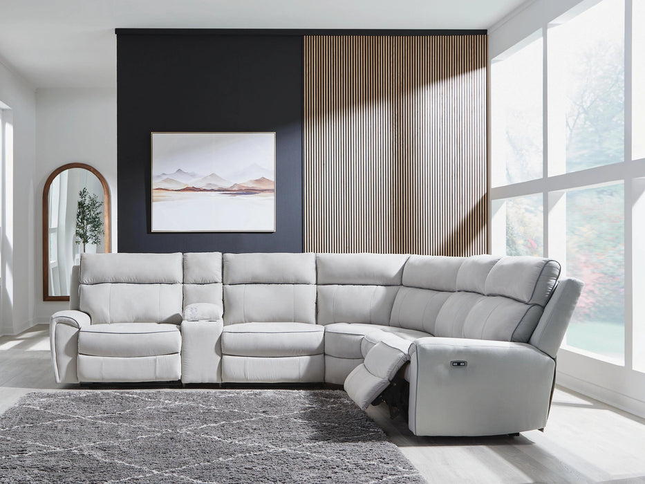 Grafton Pike Reclining Sectional with Storage Console