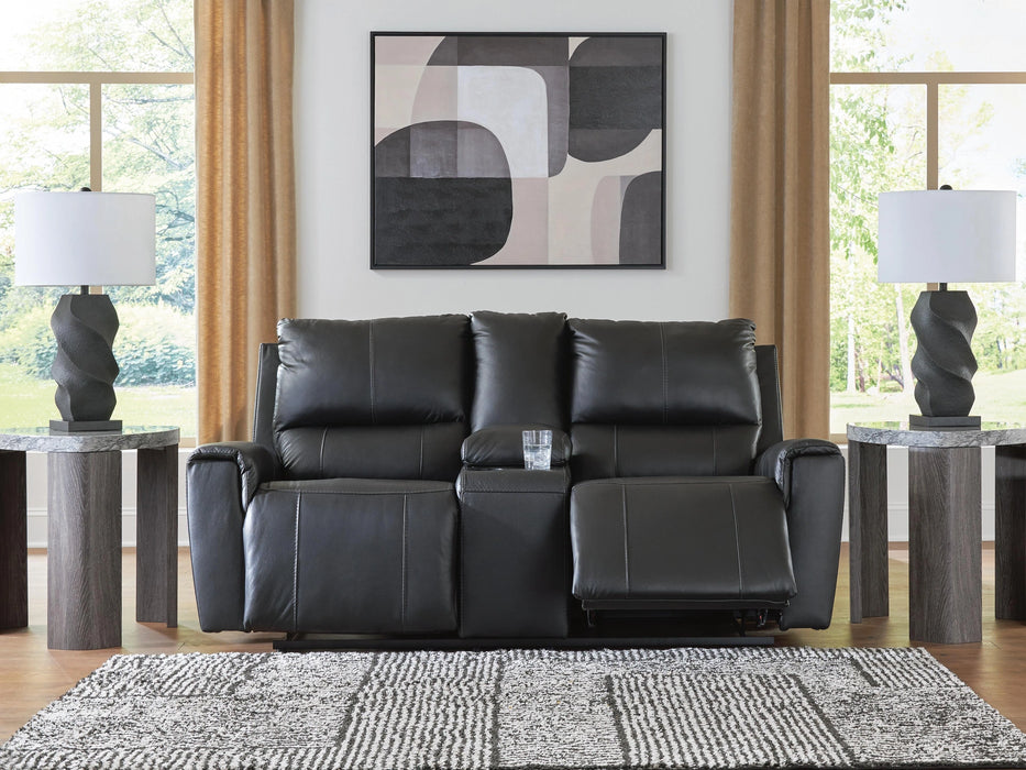 Danemere Reclining Loveseat with Console