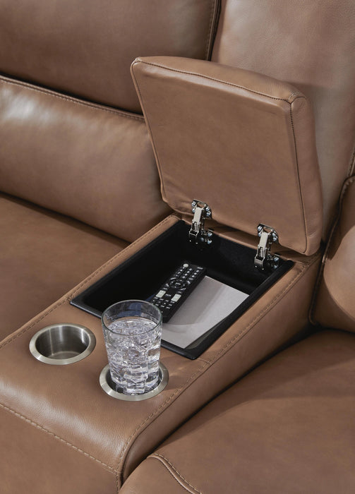 Silverbrooke Power Reclining Loveseat with Console
