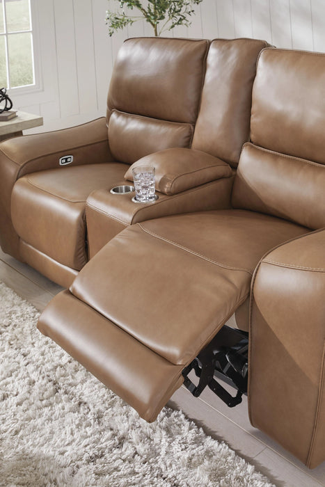 Silverbrooke Power Reclining Loveseat with Console