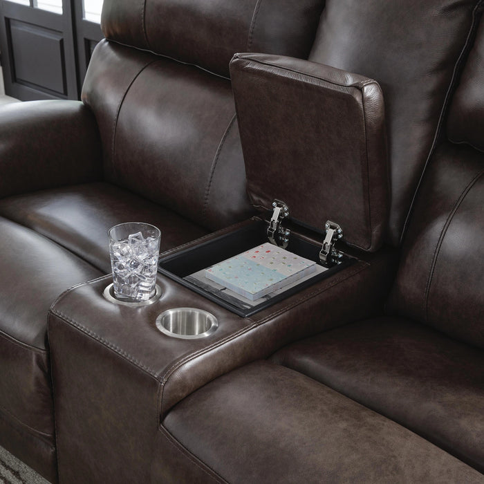 Beadel Power Reclining Loveseat with Console
