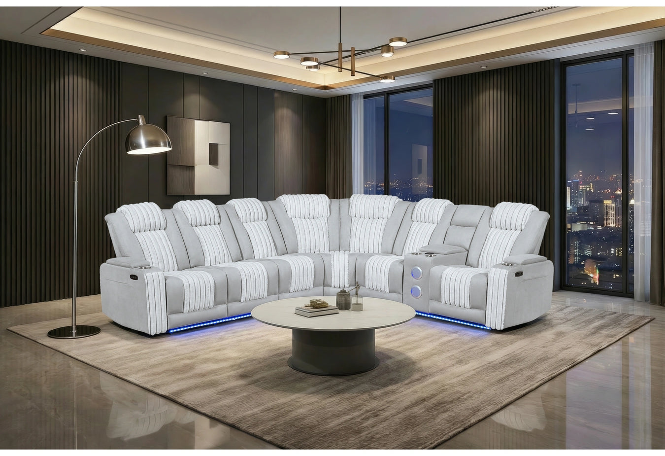 U8000 P2 Grey Sectional