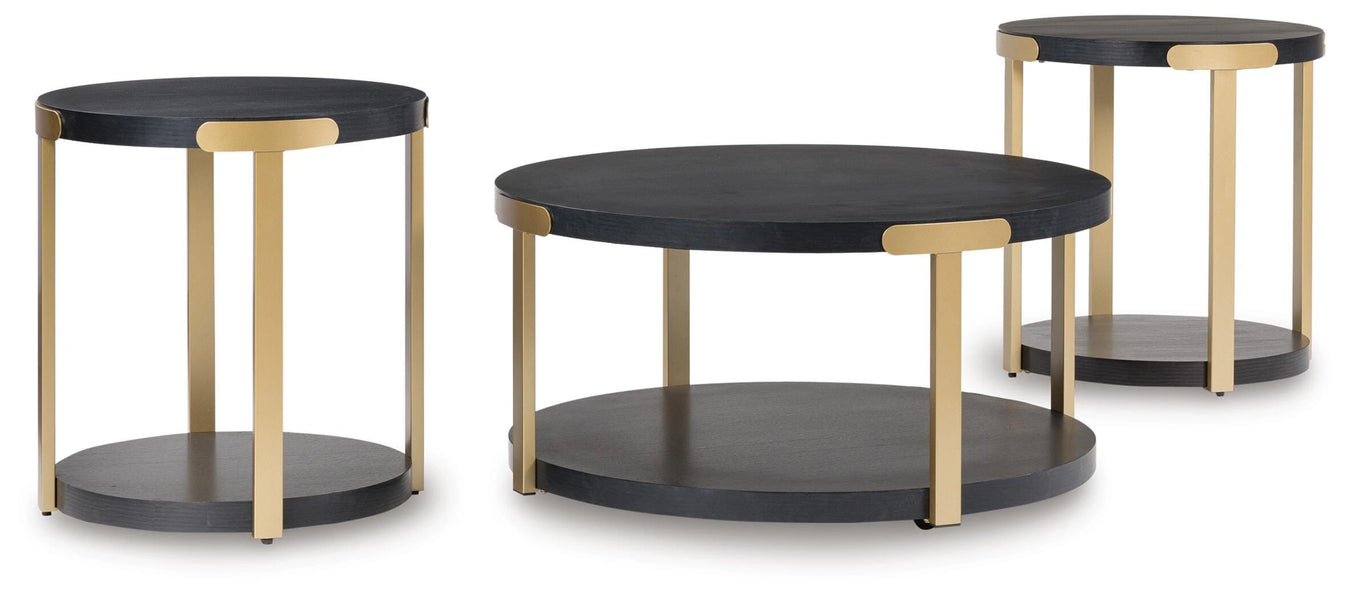 Black/Brass Finish