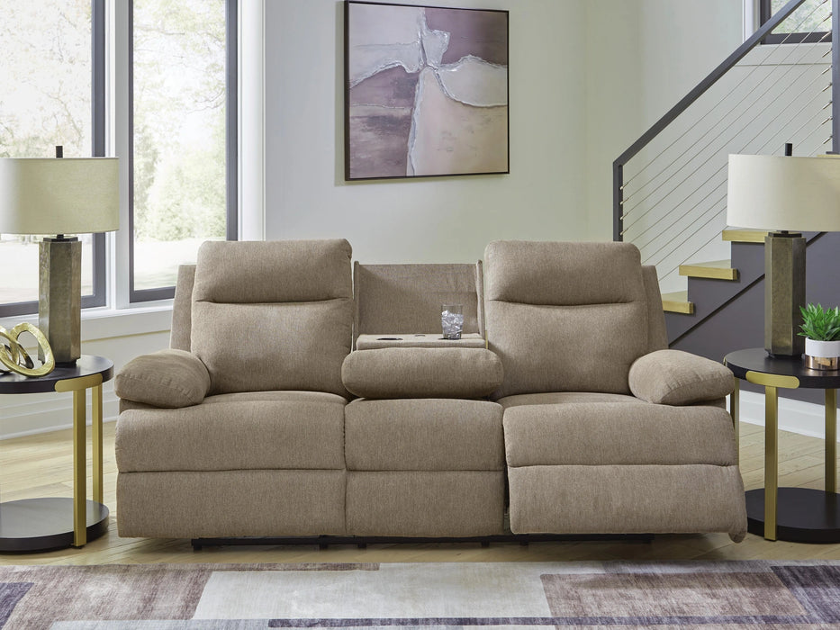Tarrant Reclining Sofa with Drop Down Table