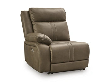 Max-Media Power Reclining Sectional Loveseat with Audio Console