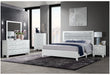 Luccia White Bed with LED
