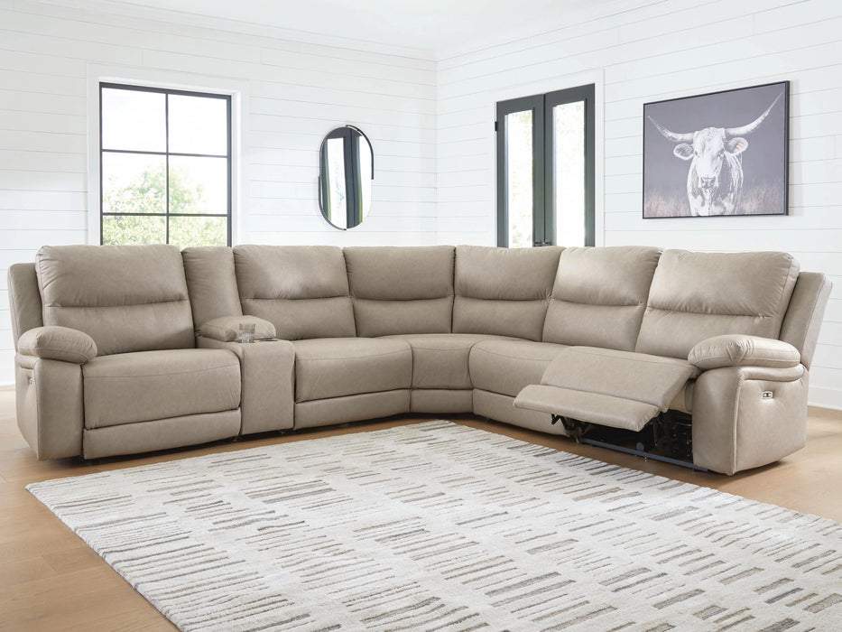 Brannigan Reclining Sectional with Storage Console