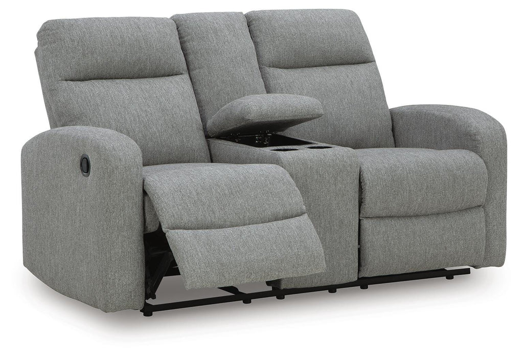 Moreau Place Reclining Loveseat with Console