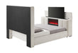 Serenity Bed with Speaker, TV Lift and Fireplace
