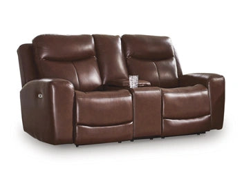 Momentum Moves Power Reclining Loveseat with Console