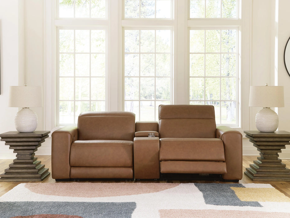 Rally-Up Power Reclining Sectional Loveseat with Console