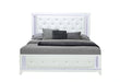 Alina White Bed with LED