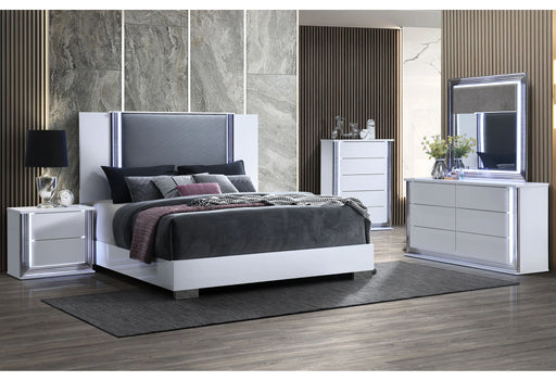 Ylime-Smooth White- Fully Slatted with Vanity Set-N
