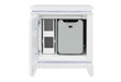 Alina White Bed Group with LED, Cooler, Speaker and USB