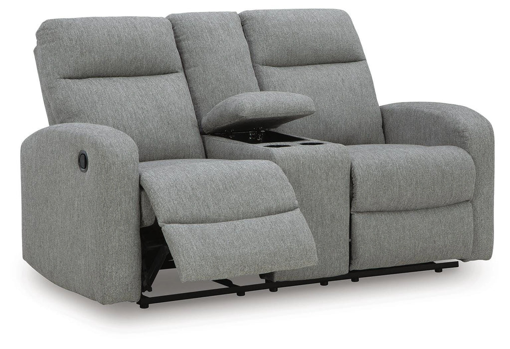 Moreau Place Reclining Loveseat with Console
