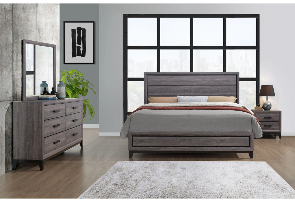 Kate Bed, Dresser, Mirror, Nightstand
