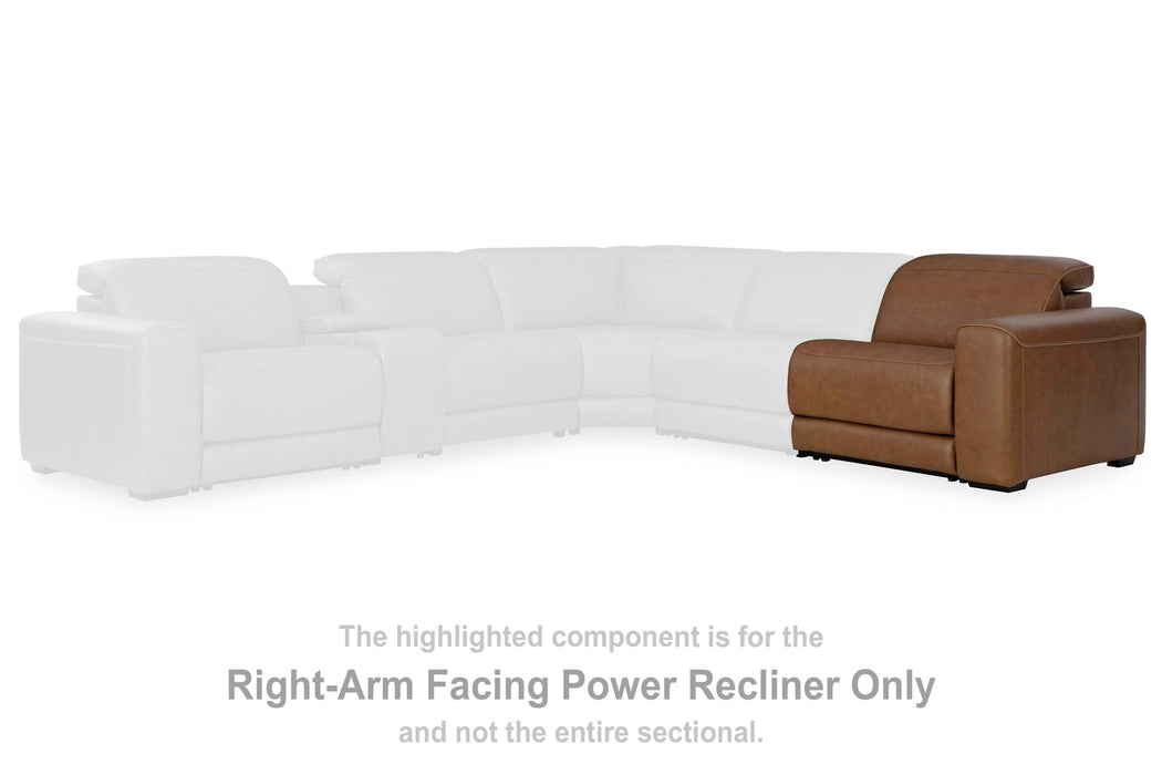 Rally-Up Power Reclining Sectional with Console