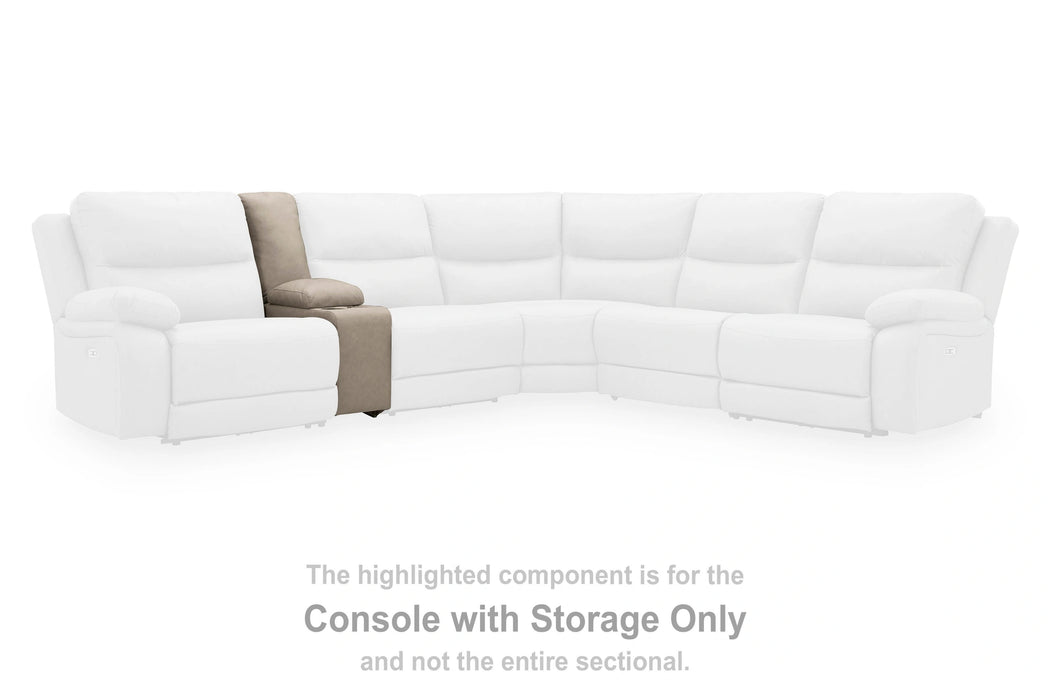 Brannigan Reclining Sectional with Storage Consoles