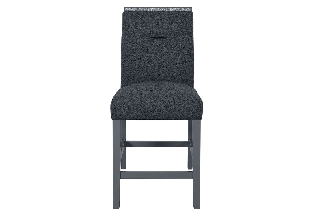 Monaco Dark Grey Bar Table and 4 Monaco Dark Grey Bar Stools