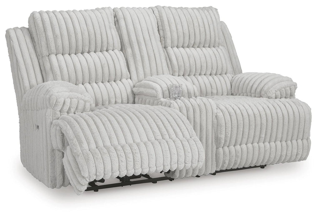 Technique Power Reclining Loveseat with Console