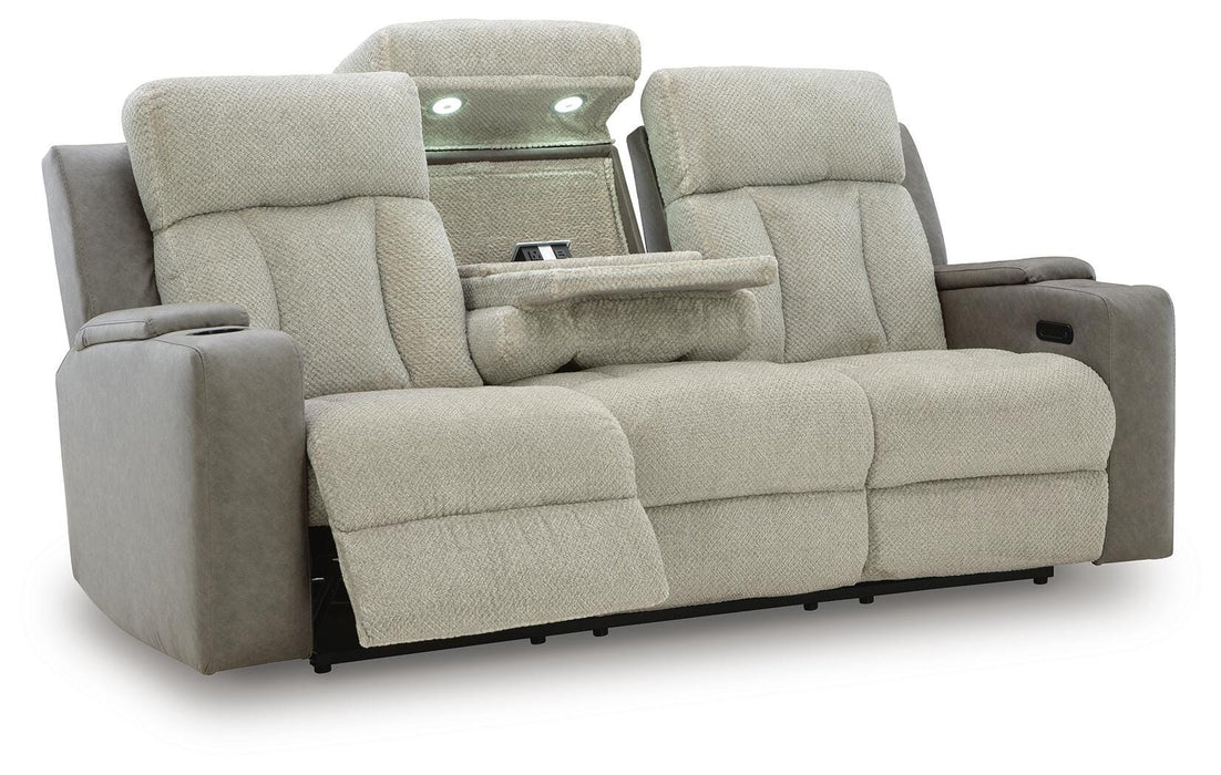 Stately Check Power Reclining Sofa