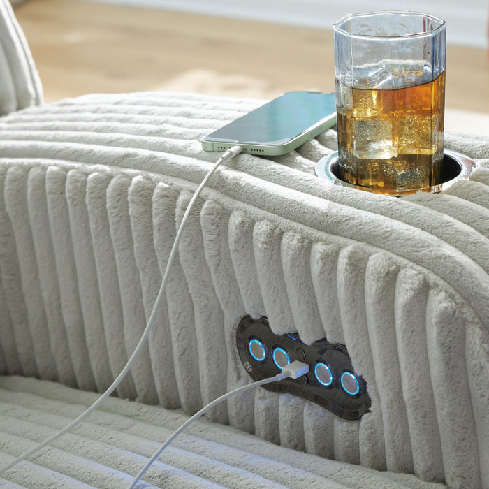 TwinBrooke Power Reclining Loveseat with Console