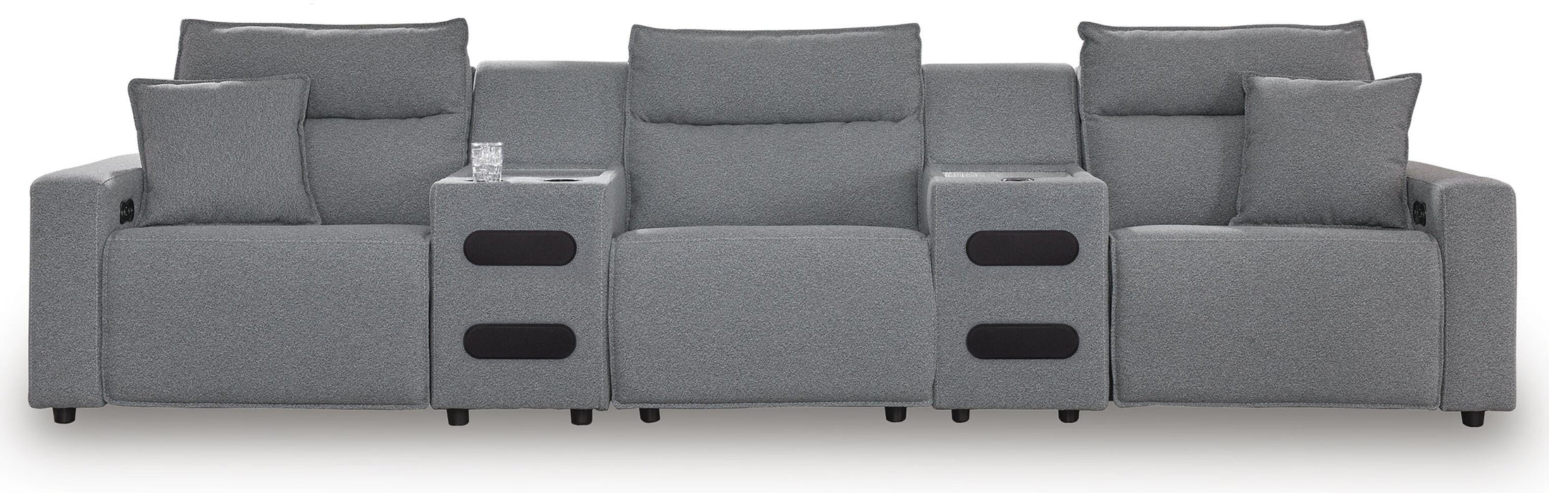 Modmax II Power Reclining Sectional with Audio Consoles