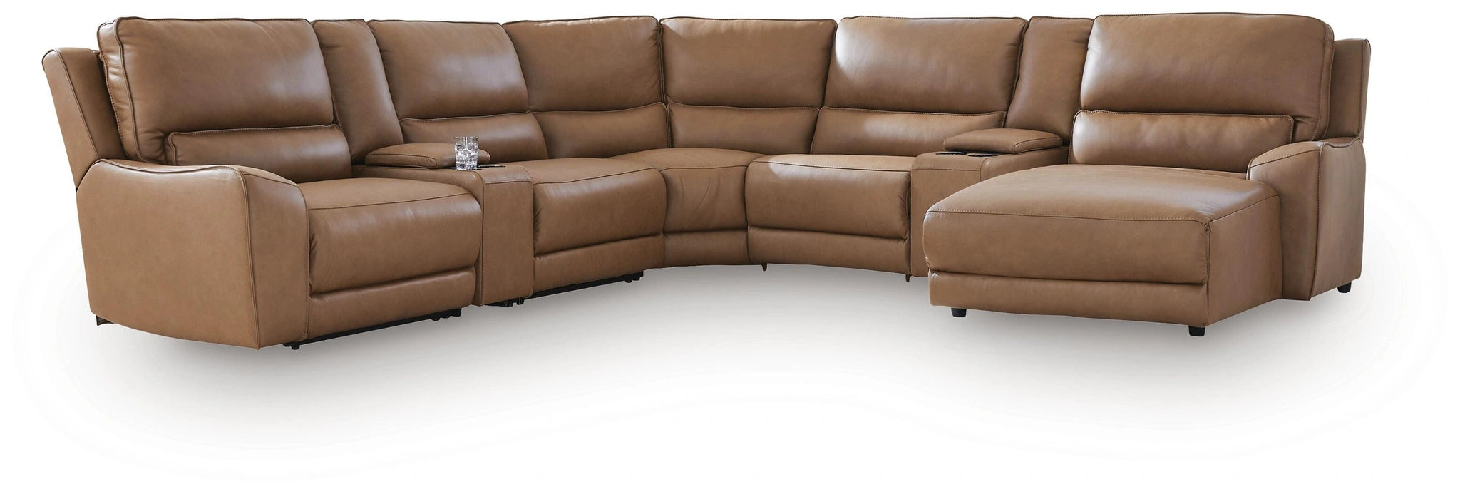 Silverbrooke Reclining Sectional with Chaise and Storage Consoles