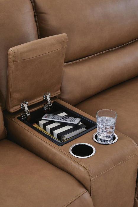 Silverbrooke Reclining Sectional with Chaise and Storage Consoles