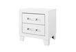 Luccia White Bed with LED, Dresser, Mirror, Nightstand
