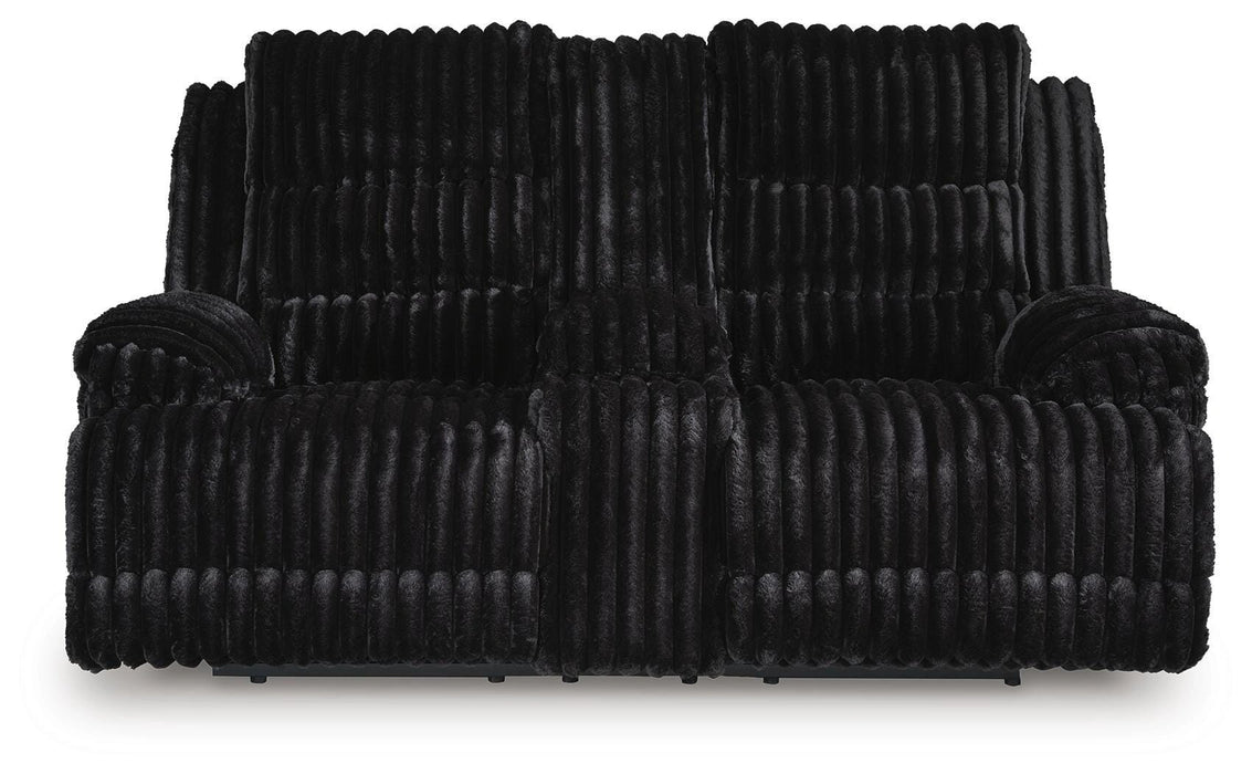 Technique Power Reclining Loveseat with Console