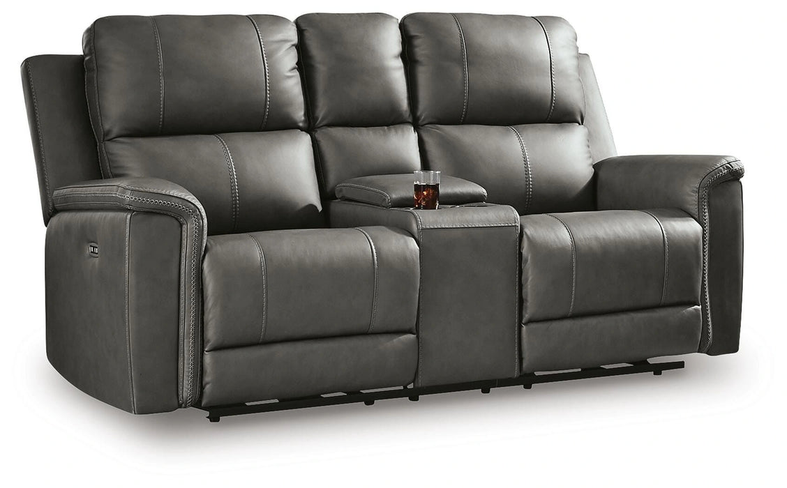Beryton Power Reclining Loveseat with Console