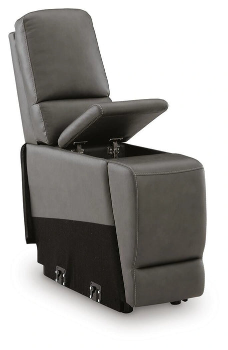 5Z-Harrenhurst Power Reclining Sectional Loveseat with Console